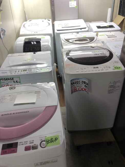 福岡中古洗濯機、リサイクル家電販売、リサイクル洗濯機販売、リサイクル冷蔵庫販売